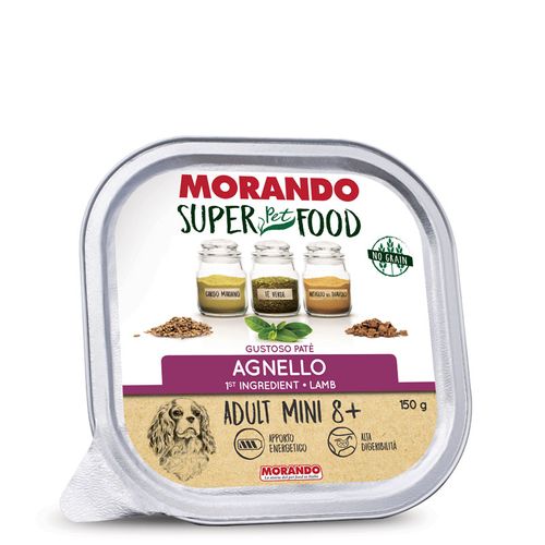 Morando Superfood Adult 8+ Mini Pate Agnello