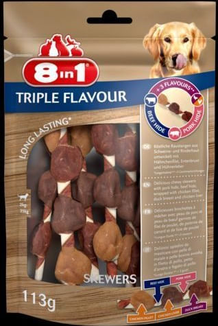 8IN1 Triple Flavour Extra Meat Spiedini