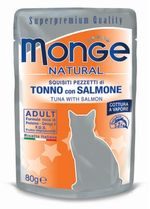Monge Natural Gatto Busta Tonno E salmone800G
