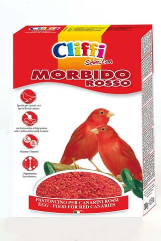 Cliffi Uccelli Morbido Rosso