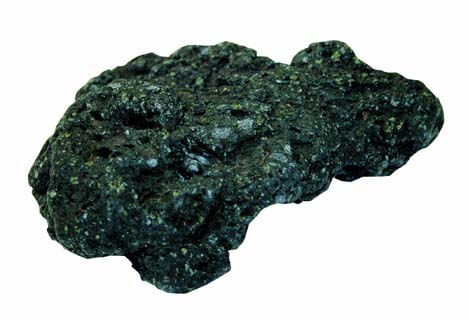 Roccia vulcanica nera