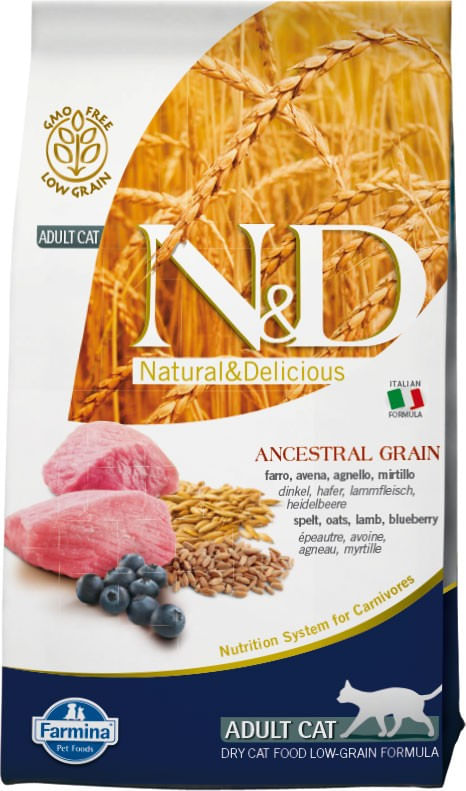 N&D Ancestral Gatto Adult Agnello Mirtillo