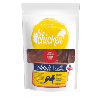 Hi Chicken Snack Dog Chips con Pollo 90G