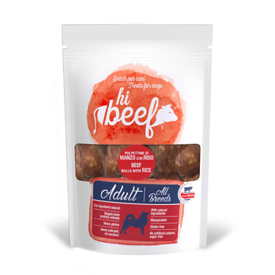 Hi Beef Snack Dog Chips al Manzo 90G