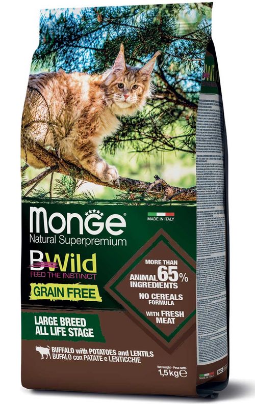Monge Natural Superpremium Bwild Grain Free Cat Adult con Bufalo