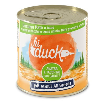 Hi Duck Dog Adult Patè Anatra Tacchino Carote