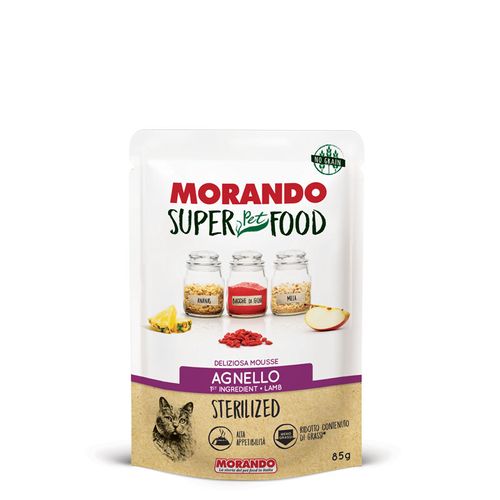 Morando Superfood Gatto Sterilised Mousse Agnello