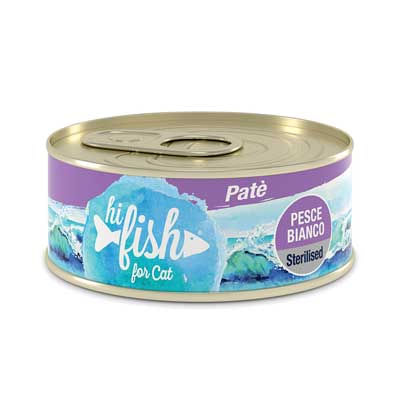 Hi Fish Gatto Sterilized Patè Pesce Bianco