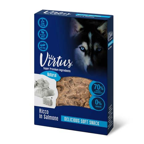 Virtus Dog Snack Soft Salmone 100G