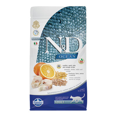 N&D Ocean Gatto Adult Merluzzo Arancia