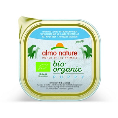 Almo Nature Bio Organic Puppy Vaschetta Multipack 9x300G