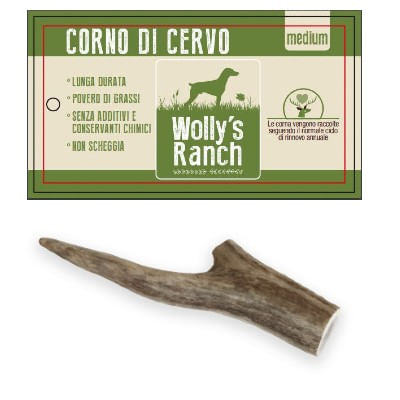 Wolly's Ranch Dog Snack Corno di Cervo