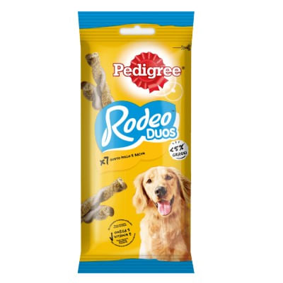 Pedigree Snack Cane Rodeo Duos Pollo e Bacon 7 pz