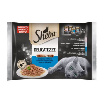 Sheba Delicatezze in Salsa Cat Busta Multipack 4x85G