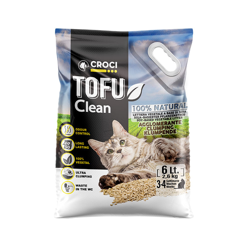 Lettiera Per Gatti Al Tofu Biodegradabile