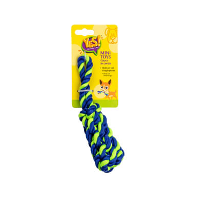 Mini Toys per Cane Treccia Verde Blu