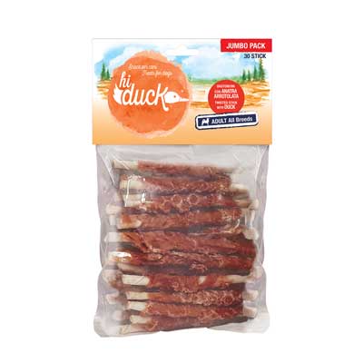 Hi Duck Snack Dog Bastoncini con Anatra 350G