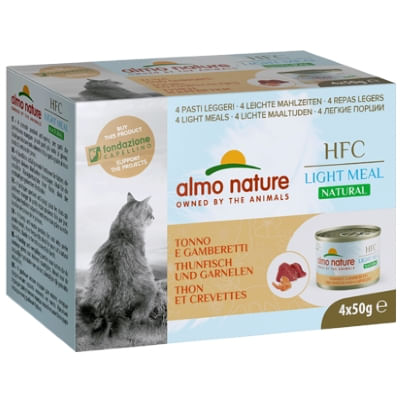 Almo Nature HFC Light Meal Natural Cat Lattina Multipack 4x50G