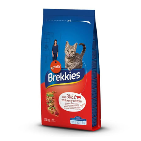Brekkies Cat Mix Manzo Cereali 15kg