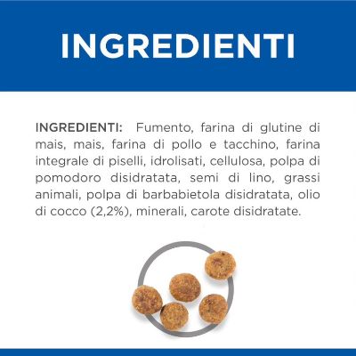 hills-science-plan-cane-small-mini-perfect-weight-ingredienti