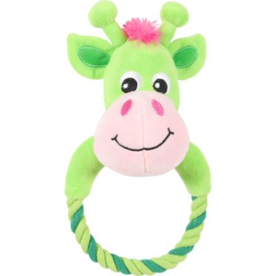 Peluche per Cane Zoo Hippo Corda Verde