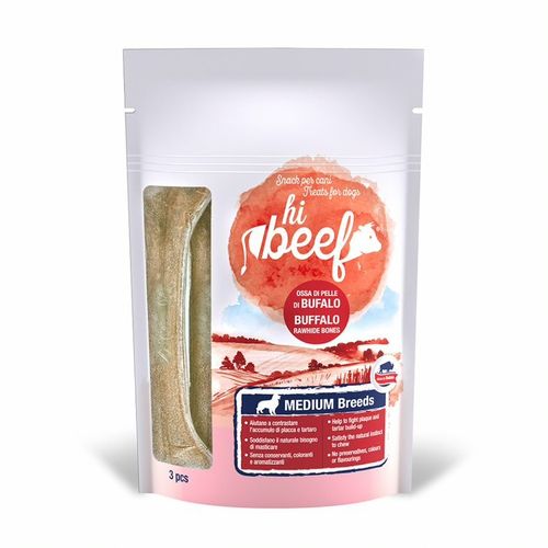 Hi Beef Snack Dog Osso di Bufalo Medium