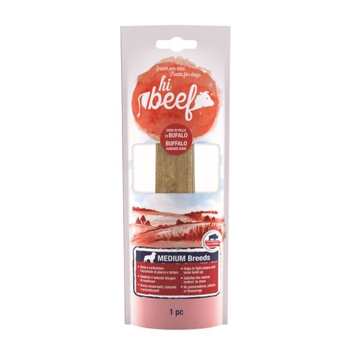 Hi Beef Snack Dog Osso di Bufalo Medium