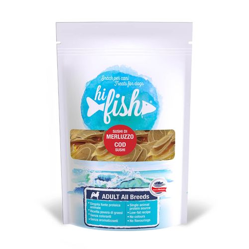 Hi Fish Snack Dog Sushi con Merluzzo