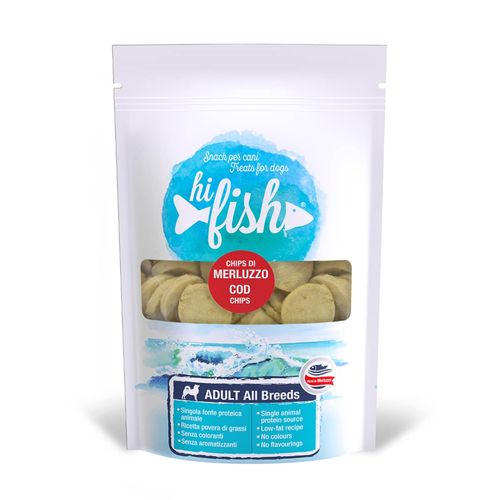 Hi Fish Snack Dog Chips con Merluzzo