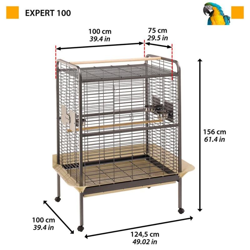 voliera-per-pappagalli-expert-dimensioni