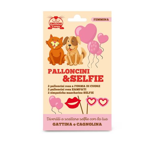 Palloncini e Selfie per Cani e Gatti Femmina