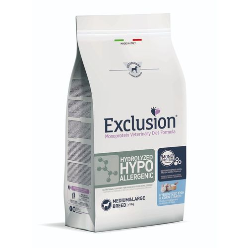 Exclusion Dog Hypoallergenic Medium Large al Pesce