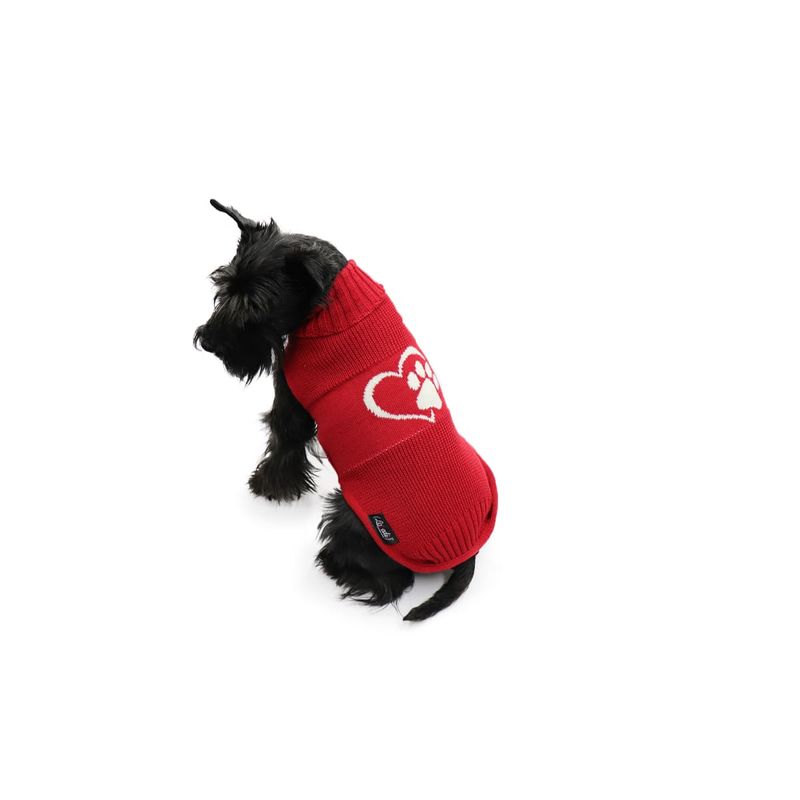 lovedi-maglione-passion-rosso-indossato-cane-seduto