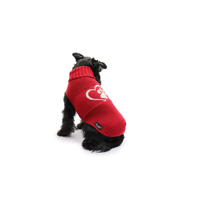 lovedi-maglione-passion-rosso-indossato-cane-girato