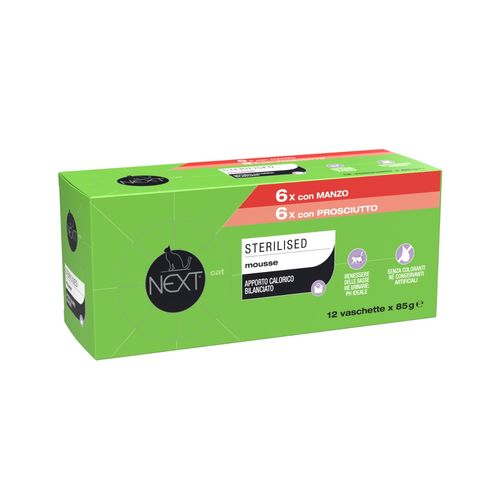 Next Cat Sterilised Vaschetta Multipack 12x85G