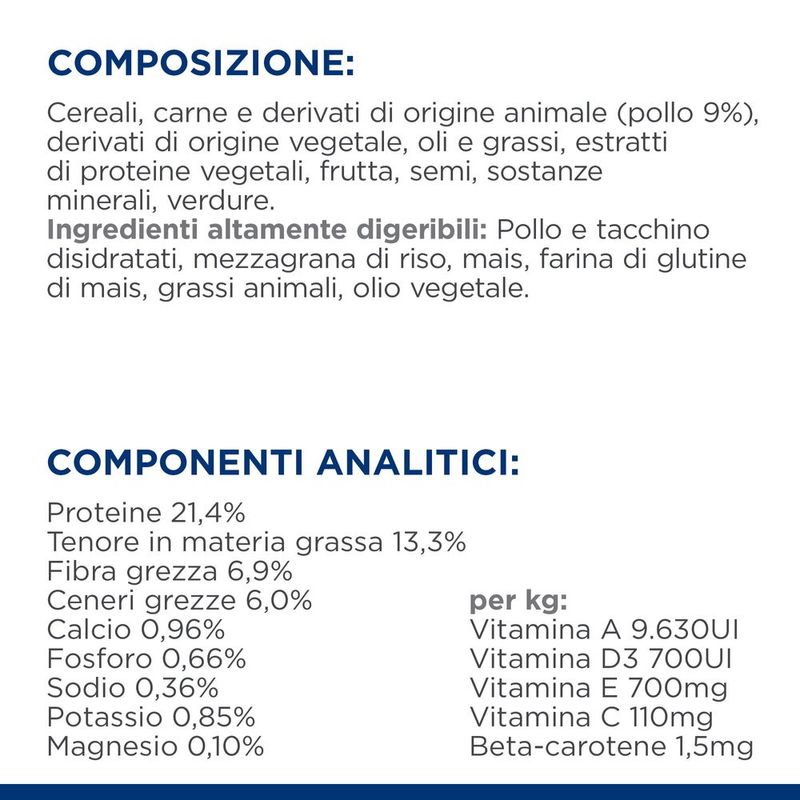 hills-prescription-diet-gastrointestinal-biome-cane-pollo-ingredienti