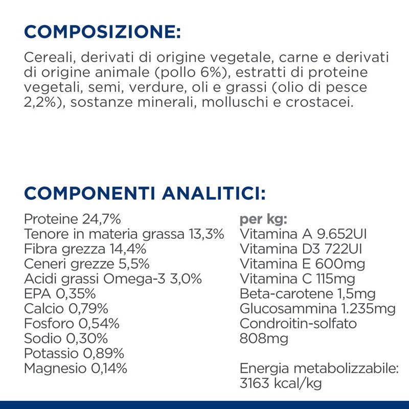 hills-prescription-diet-metabolic-mobility-alimento-per-cani-pollo-ingredienti