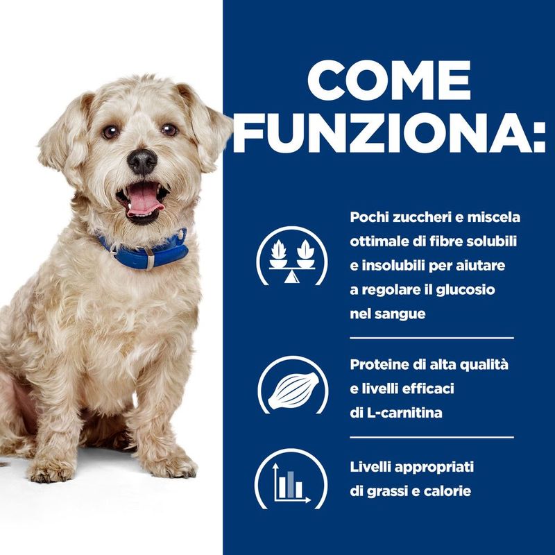 hills-prescription-diet-w-d-alimento-cani-con-pollo-come-funziona