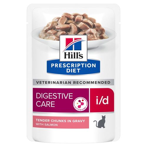 Hill's Prescription Diet i/d Digestive Care Alimento Umido per Gatti con Salmone