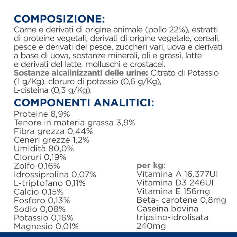 hills-prescription-diet-urinary-care-c-d-per-gatti-con-pollo-composizione