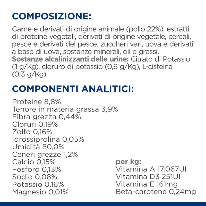 hills-prescription-diet-urinary-care-c-d-per-gatti-con-pollo-composizione