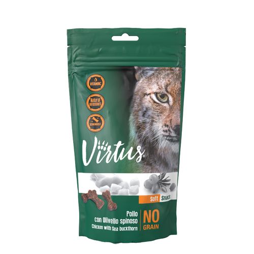 Virtus Cat Soft Snack con Pollo e Olivello 50G