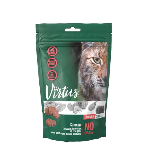 Virtus Cat Crunchy Snack con Salmone 50G