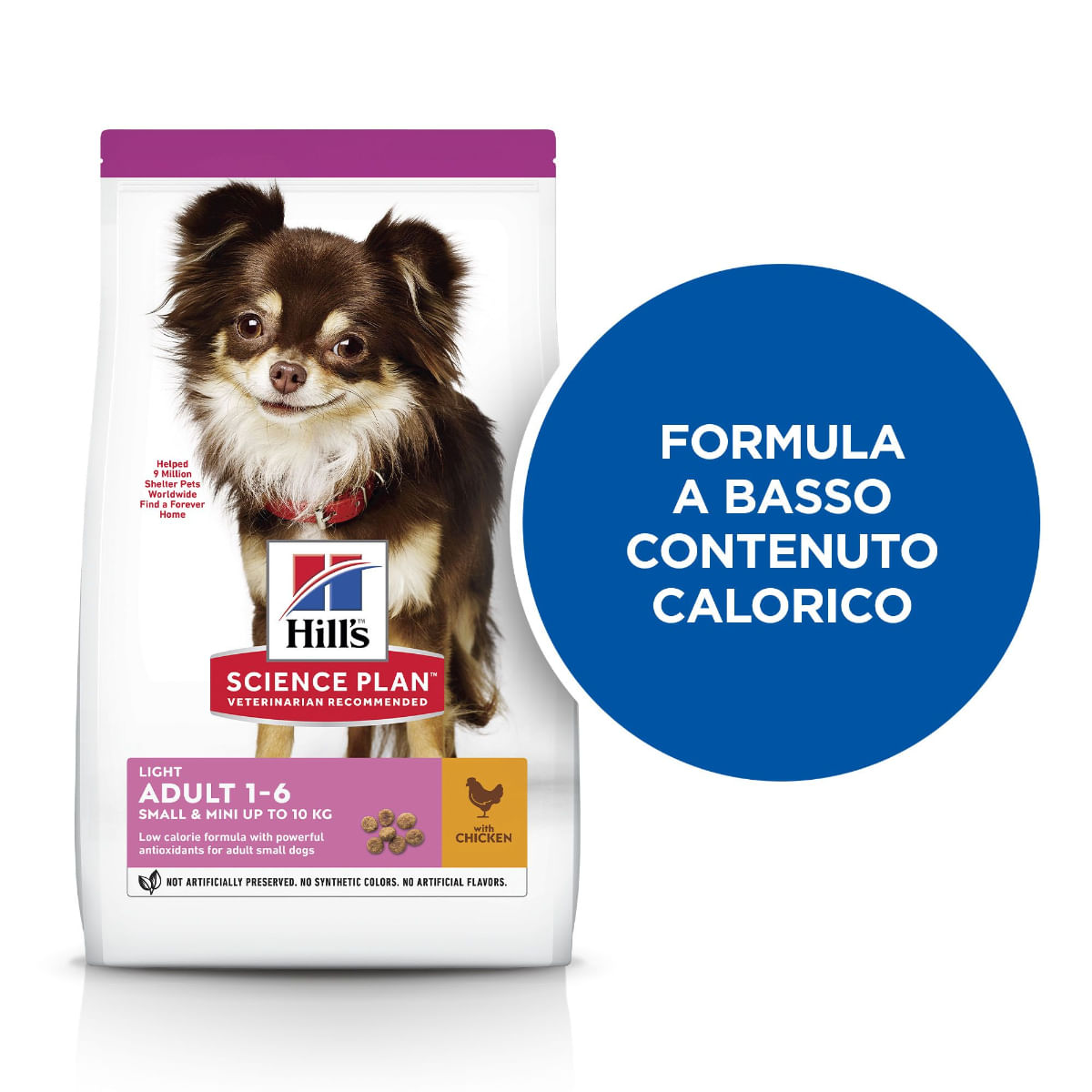 Hill's Science Plan Light Small & Mini Adult Alimento Secco per Cani con  Pollo