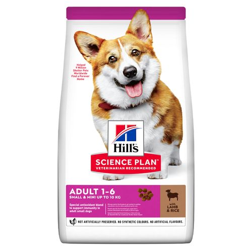 Hill's Science Plan Small & Mini Adult Alimento Secco per Cani con Agnello e Riso