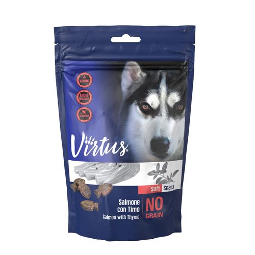 Virtus Dog Snack Soft Salmone con Timo 150G