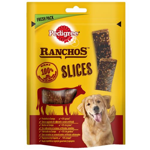 Pedigree Snack Cane Ranchos Slices Manzo 60G