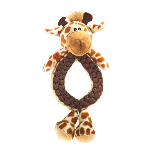 Gioco Cane Peluche Tira Molla Safari Giraffa