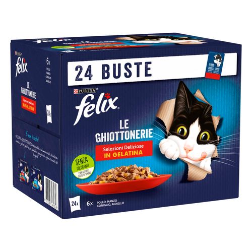 Felix Le Ghiottonerie Cat Busta Multipack 24x85G