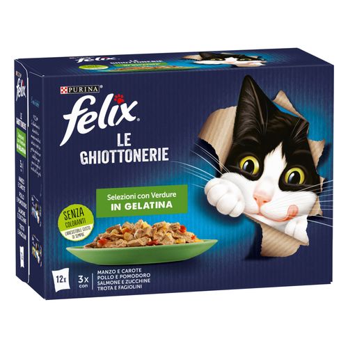 Felix Le Ghiottonerie Cat Busta Multipack 12x85G